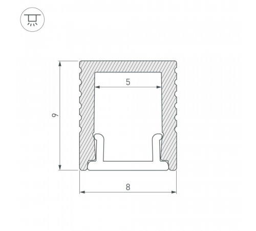 Профиль Arlight SL-MINI 030514 Профиль Arlight SL-MINI 030514