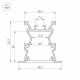 Профиль Arlight ALU-WIDE-FL-H35-2000 ANOD+FROST 027887