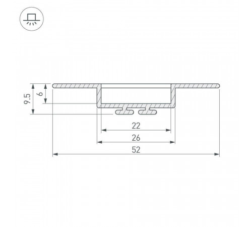 Профиль Arlight KLUS-LOCK-FM-2000 ANOD 019185 Профиль Arlight KLUS-LOCK-FM-2000 ANOD 019185