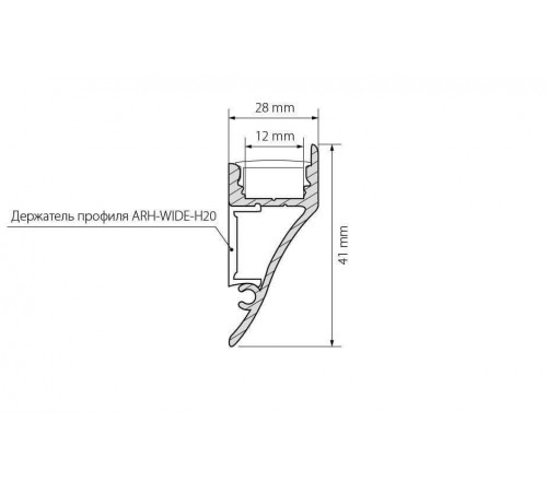 Профиль Arlight ARH-CON-2000 ANOD 018828
