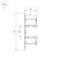 Алюминиевый профиль Arlight WALL-2575-DUAL-2000 ANOD BLACK 052332
