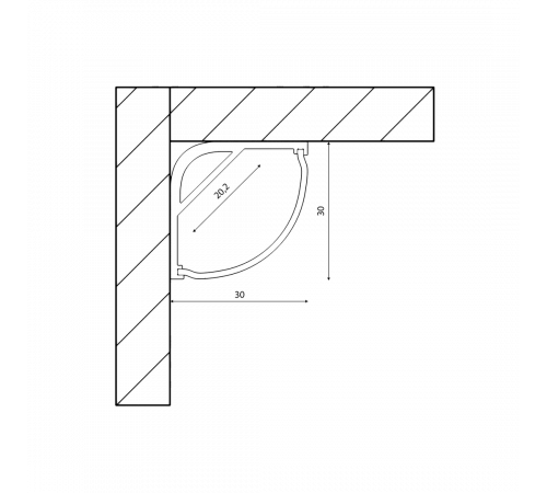 Профиль алюминиевый SWG SF-3030 001138 Профиль алюминиевый SWG SF-3030 001138