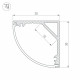 Профиль Arlight SL-KANT-H30-3000 ANOD 046182