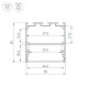 Алюминиевый профиль Arlight LINE-S-5050-3000 WHITE 041844