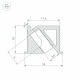 Алюминиевый профиль Arlight SL-BEVEL-H10-F14-2000 ANOD OLIVE GREY 038200