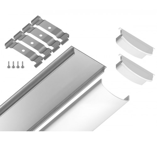 Алюминиевый накладной профиль Ambrella Light Alum Profile GP1500AL Алюминиевый накладной профиль Ambrella Light Alum Profile GP1500AL