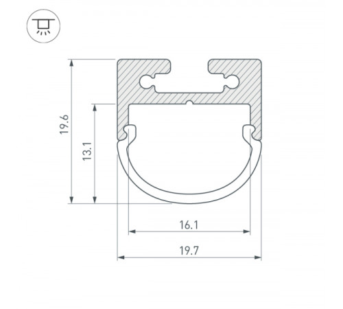 Профиль Arlight SL-LINE 025871 Профиль Arlight SL-LINE 025871