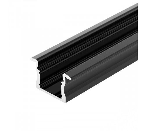 Алюминиевый профиль Arlight LINE-2315-F-2000 ANOD BLACK 044278 Алюминиевый профиль Arlight LINE-2315-F-2000 ANOD BLACK 044278