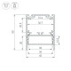 Алюминиевый профиль Arlight SL-LINE-4050-3L-2000 ANOD BLACK 044670