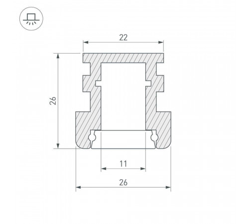Профиль Arlight HR-F-2000 012091