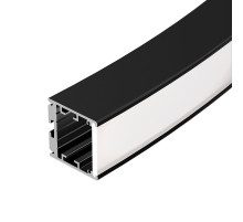 Алюминиевый профиль Arlight SL-ARC-3535-D320-W90 BLACK (260мм, дуга 1 из 4) 032678
