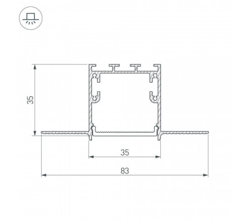 Профиль Arlight SL-LINIA 027158 Профиль Arlight SL-LINIA 027158