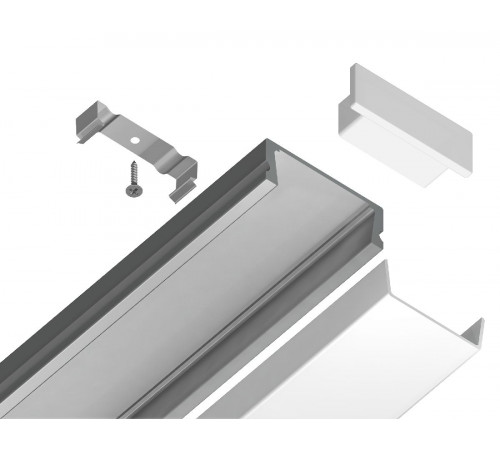 Алюминиевый накладной профиль Ambrella Light Alum Profile GP1700AL Алюминиевый накладной профиль Ambrella Light Alum Profile GP1700AL