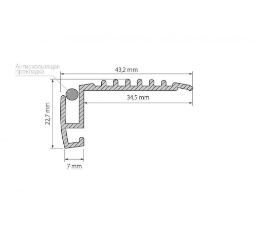 Профиль Arlight STEP-MINI-2000 ANOD 019195 Профиль Arlight STEP-MINI-2000 ANOD 019195
