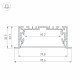 Алюминиевый профиль с экраном Arlight S2-Linia94-F-2500 Anod+Opal 021178(1)