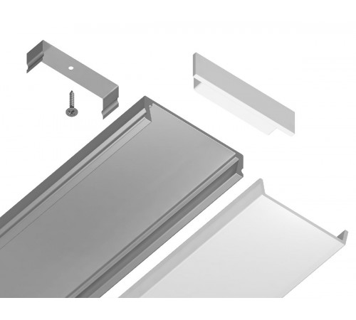 Алюминиевый накладной профиль Ambrella Light Alum Profile GP1800AL