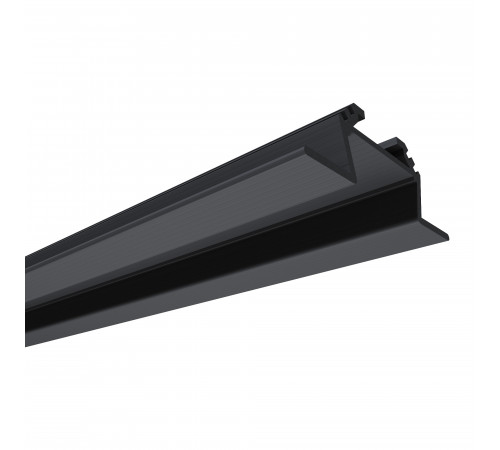 Профиль угловой накладной Apeyron ширина ленты до 10мм (рассеиватель, заглушки - 2шт) 08-03-ЧБ