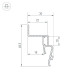 Профиль Arlight STRETCH-SHADOW-2000 WHITE (A2-CONTOUR-PRO) 042559