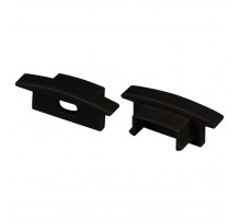 Заглушка Arlight LINE-2308-F BLACK с отверстием 040320