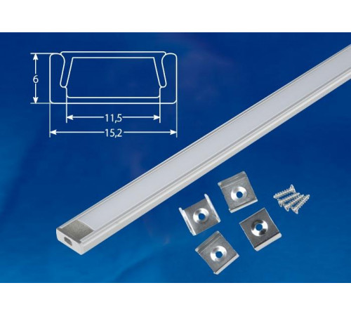 Профиль (UL-00005027) Uniel UFE-K02 Silver/Frozen 200 Polybag