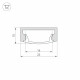 Профиль с экраном Arlight ALU-WIDE-H8-2000 ANOD+FROST 014852