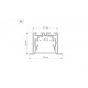 Профиль с экраном Arlight S2-LINIA55-F-2500 ANOD+OPAL 021176