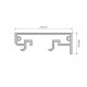 Профиль-держатель Arlight KLUS-POWER-W70-BASE-2000 ANOD 019883