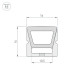 Силиконовый профиль Arlight WPH-FLEX-1616-TOP-S11-5m WHITE 040270