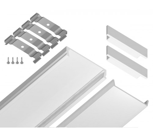 Алюминиевый накладной профиль Ambrella Light Alum Profile GP1800WH Алюминиевый накладной профиль Ambrella Light Alum Profile GP1800WH