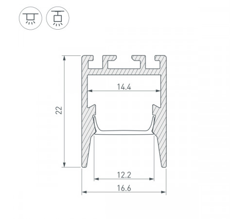Профиль Arlight PDS-ZM 032855 Профиль Arlight PDS-ZM 032855