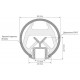 Профиль Arlight KLUS-POR-F-1000 ANOD 019181