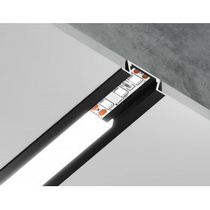 Алюминиевый встраиваемый профиль Ambrella Light Alum Profile GP1001BK