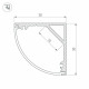 Профиль Arlight SL-KANT-H30-2000 ANOD 019333
