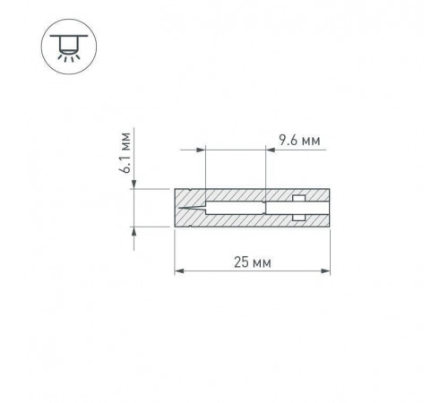 Профиль с экраном Arlight ARH-NANOLINE-5-2000 ANOD 023911 Профиль с экраном Arlight ARH-NANOLINE-5-2000 ANOD 023911