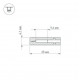 Профиль с экраном Arlight ARH-NANOLINE-5-2000 ANOD 023911