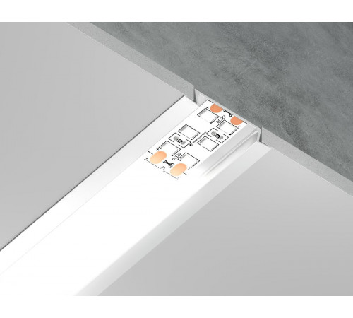 Алюминиевый встраиваемый профиль Ambrella Light Alum Profile GP1100WH Алюминиевый встраиваемый профиль Ambrella Light Alum Profile GP1100WH