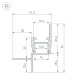 Алюминиевый профиль Arlight СEIL-S14-SHADOW-T-3000 BLACK 045555