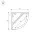 Профиль Arlight SL-KANT-H15-2000 ANOD 019327