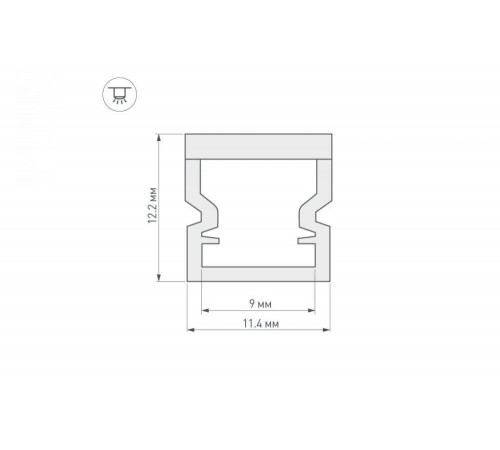 Профиль Arlight WPH-LINE-1212-2000 OPAL 023302 Профиль Arlight WPH-LINE-1212-2000 OPAL 023302