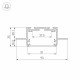 Алюминиевый профиль Arlight SL-Linia55-Fantom-2500 Anod 035650