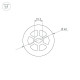 Силиконовый профиль Arlight WPH-FLEX-D40-360deg-S10-5m WHITE 045869