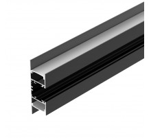 Алюминиевый профиль Arlight WALL-2575-DUAL-2000 ANOD BLACK 052332