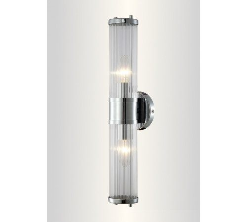 Подсветка для зеркал Crystal Lux Sancho SANCHO AP2 CHROME Подсветка для зеркал Crystal Lux Sancho SANCHO AP2 CHROME