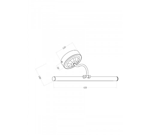 Подсветка для зеркал Maytoni Oculus MIR014WL-L9G3K