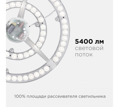 Светодиодный модуль со встроенным драйвером Apeyron 185-265В 72Вт 5400 лм 4000K 02-28 Светодиодный модуль со встроенным драйвером Apeyron 185-265В 72Вт 5400 лм 4000K 02-28