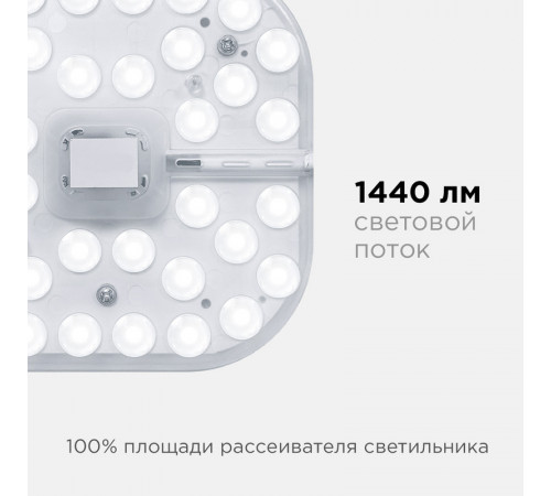 Светодиодный модуль со встроенным драйвером Apeyron 230В 2835 16Вт 1440 лм 4000К 02-58 Светодиодный модуль со встроенным драйвером Apeyron 230В 2835 16Вт 1440 лм 4000К 02-58