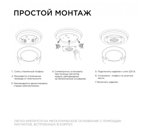 Светодиодная плата Apeyron 220В 2835 12Вт 2700K IP20 02-12 Светодиодная плата Apeyron 220В 2835 12Вт 2700K IP20 02-12