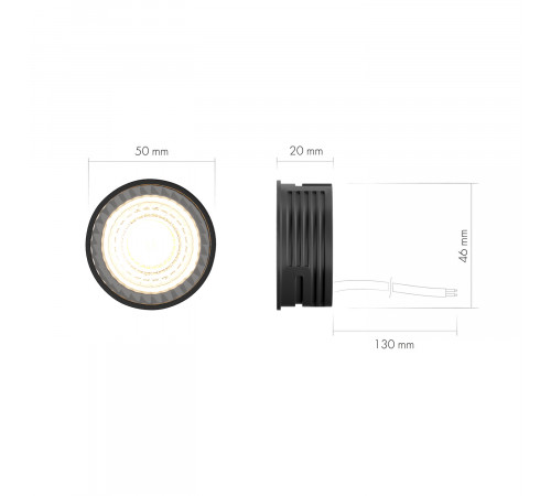 Светодиодный модуль Denkirs Slim LED 7W 4000К DK4000-7W-BK Светодиодный модуль Denkirs Slim LED 7W 4000К DK4000-7W-BK