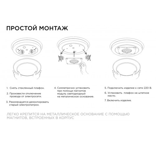 Светодиодная плата Apeyron 220В 2835 12Вт 2700К IP20 02-18 Светодиодная плата Apeyron 220В 2835 12Вт 2700К IP20 02-18