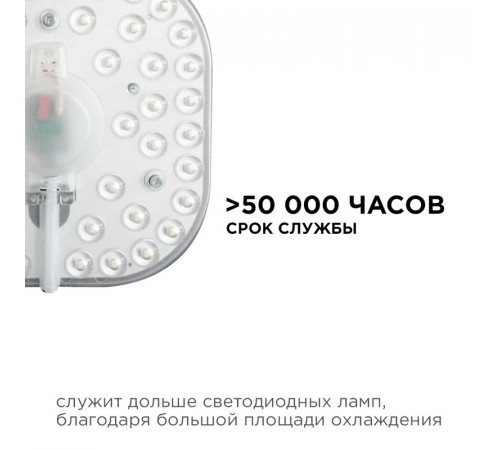 Светодиодный модуль со встроенным драйвером Apeyron 160-250В 24Вт 2100 лм 6500K 02-29 Светодиодный модуль со встроенным драйвером Apeyron 160-250В 24Вт 2100 лм 6500K 02-29